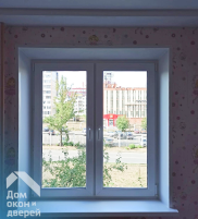 Окно с двумя створками «под ключ», дом по типу «Ленинградка»